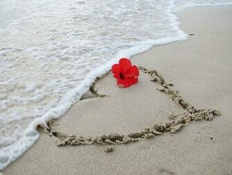 Wallpaper Valentine S Beach Love