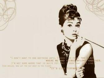 Audrey Hepburn Breakfast At Tiffanys
