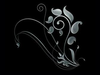 Silver On Black Computer Wallpaper Desktop Background