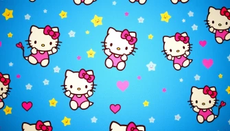 Blue Hello Kitty Wallpaper