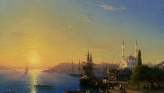 Constantinople Aivazovsky Picture Landscape The Bosphorus