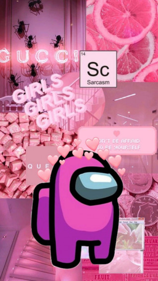 Cute Among Us Wallpaper