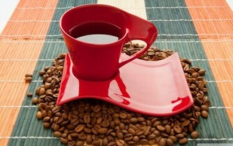 Red Coffee Cup Wallpaper Cups And Dishes
