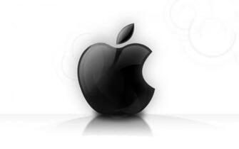 Black White Apple Background Wallpaper High Quality