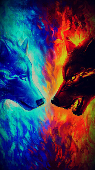 iPhone Fire Wallpaper