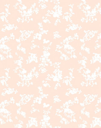 Fran Oise Floral Wallpaper By Clare V Peach