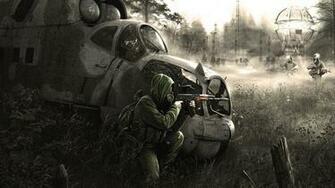 Stalker Shadow Of Chernobyl Zone Apocalyptic Wallpaper