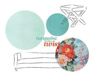 Capricorn Leather In Turquoise Carleton Varney Shannongrove Fabric