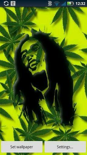 Bigger Bob Marley Weed Live Wallpaper For Android Screenshot