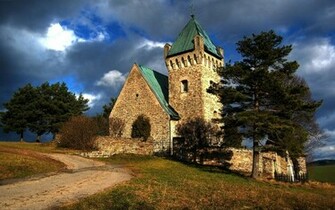 Description Block Brick Old Church Wallpaper