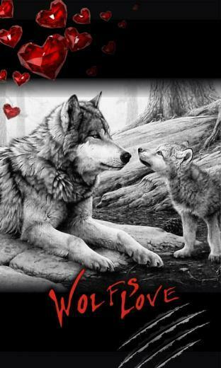 Love Wolf Best Live Wallpaper Screenshot