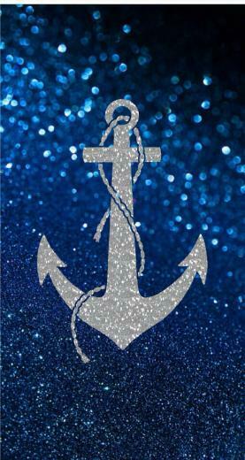 Anchor Wallpaper For iPhone Blue