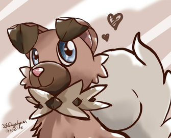 Mooooaar Rockruff By Dragonempress666