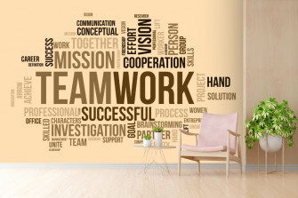 Teamwork Office Wallpaper Mural