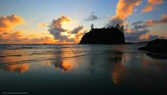 Wallpaper Sunset Beach Near La Push Washington