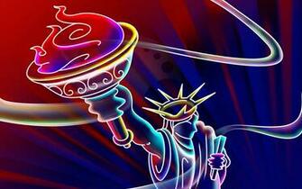 All 4u Wallpaper 3d Colour Ful Neon Love HD