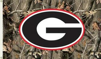 Realtree Camo Georgia Bulldogs Ft X Flag W