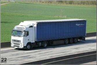 White Volvo Truck By 22photo