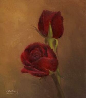 Large Oil Paintings Of Roses For