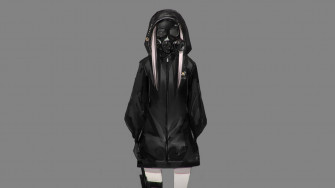 Anime Girl Hoodie Wallpaper