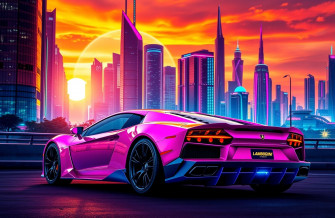 Pink Lamborghini Wallpaper