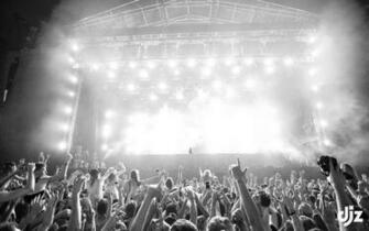 Rock Concert Lights Wallpaper Rave B W D J