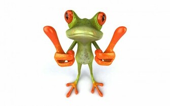 Frog 3d Wallpaper For Desktop HD