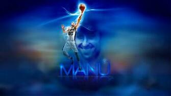 Manu Ginobili Spurs Layup Widescreen Photo