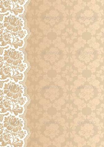 Flower Background With Lace Background Decorative