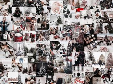 Christmas Collage Wallpaper By Paperthownss For iPad