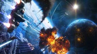 Space Battle Wallpaper
