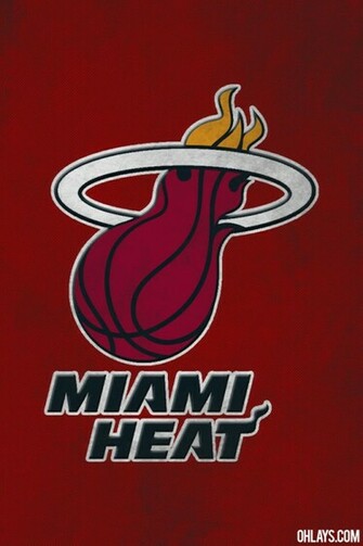 Miami Heat Logo iPhone Wallpaper