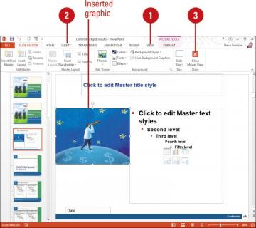Controlling A Slide Background With Masters Designing Look