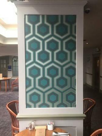 The Hotel Wallpaper Is An Off Colour Version Of Overlook