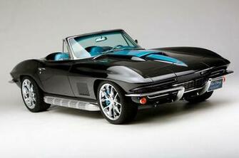Chevrolet Corvette Chevy Stingray Blac Convertible C2 Wallpaper