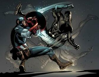 Wallpaper Captain America Black Panther Comics Marvel