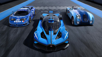 Blue Bugatti Wallpaper
