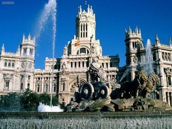 Places Plaza De Cibeles Madrid Spain Desktop Wallpaper Nr