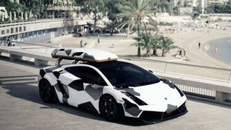 Lamborghini Gallardo Camouflage HD Wallpaper