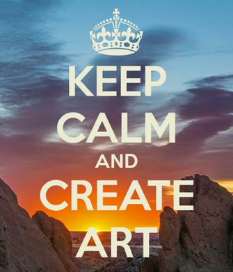Keep Calm And Create Art Carry On Image Generator