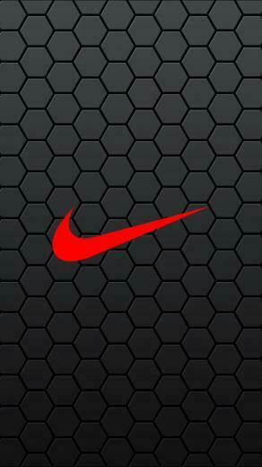 Black Hexagon Nike iPhone Wallpaper