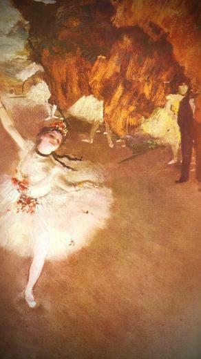 Edgar Degas Ballerina Classic Painting Art Illust iPhone