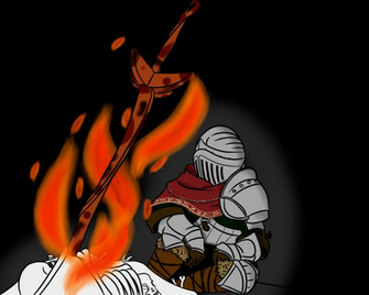 Dark Souls Rest At A Bonfire By Dear Sweet Molestia