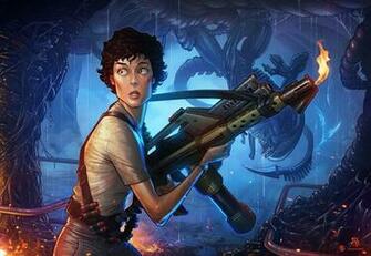 Ellen Ripley Patrick Brown Drawing Aliens