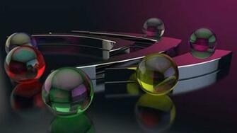 Wallpaper Balls Form Glass Surface Gloss HD 1080p Upload