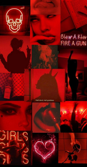 Red Aesthetic And Black Wallpaper iPhone