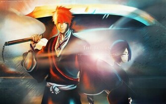 Ichigo Shinigami Kuchiki Rukia Wallpaper Kurosaki
