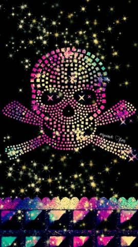 Bling Skull Galaxy Wallpaper Androidwallpaper iPhonewallpaper