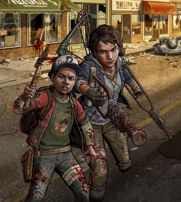 Twd Rts Clementine And A J Wallpaper