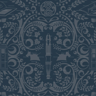 Tardis Pattern Wallpaper Wide HD